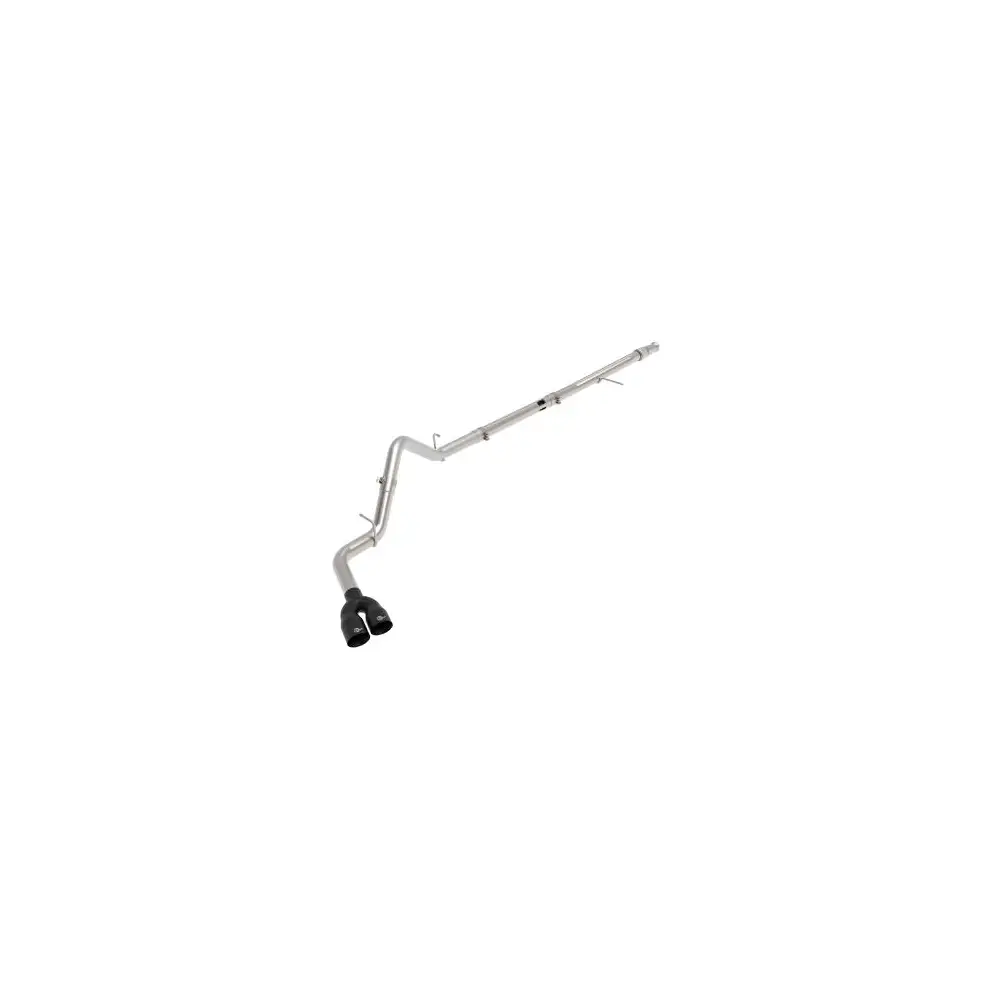 Rebel XD Series 3" DPF-Back Exhaust w/ Dual Black Tip - AFE49-34129-B